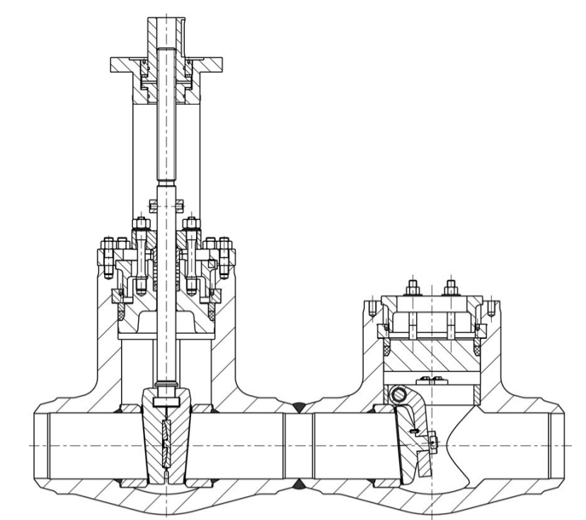 stop check valve